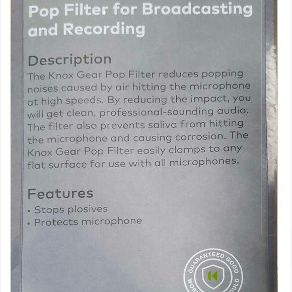 Knox Gear Pop Filter for Broadcasting and Recording Microphones - Picture 2 of 3